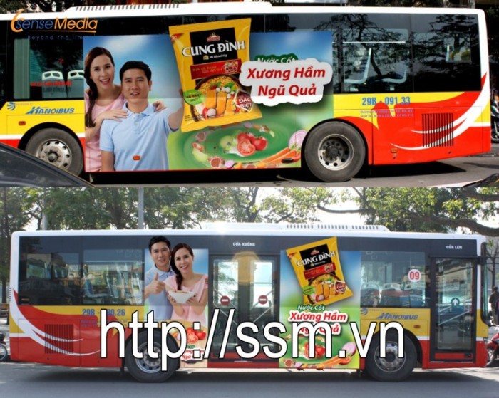 Dịch vụ quảng cáo xe bus tại Hà Nội - TP HCM
